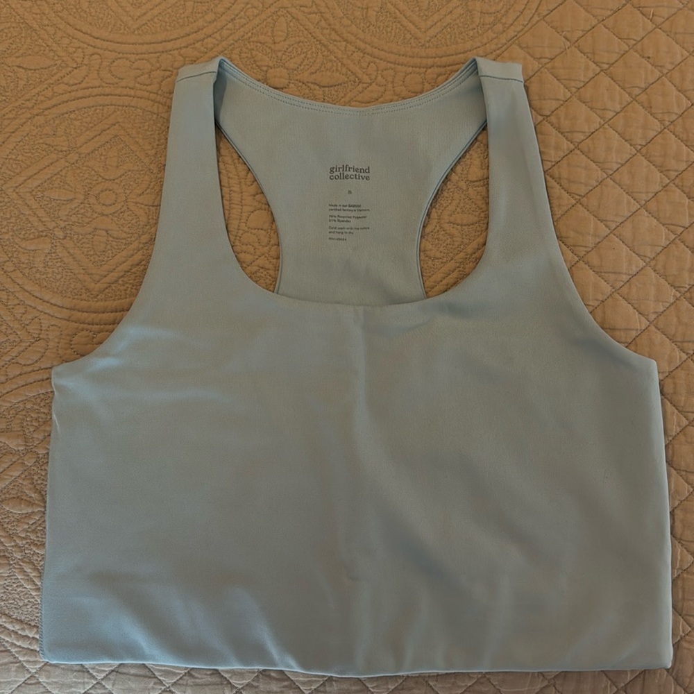 EUC Girlfriend Collective Paloma Bra - Glass - Size S